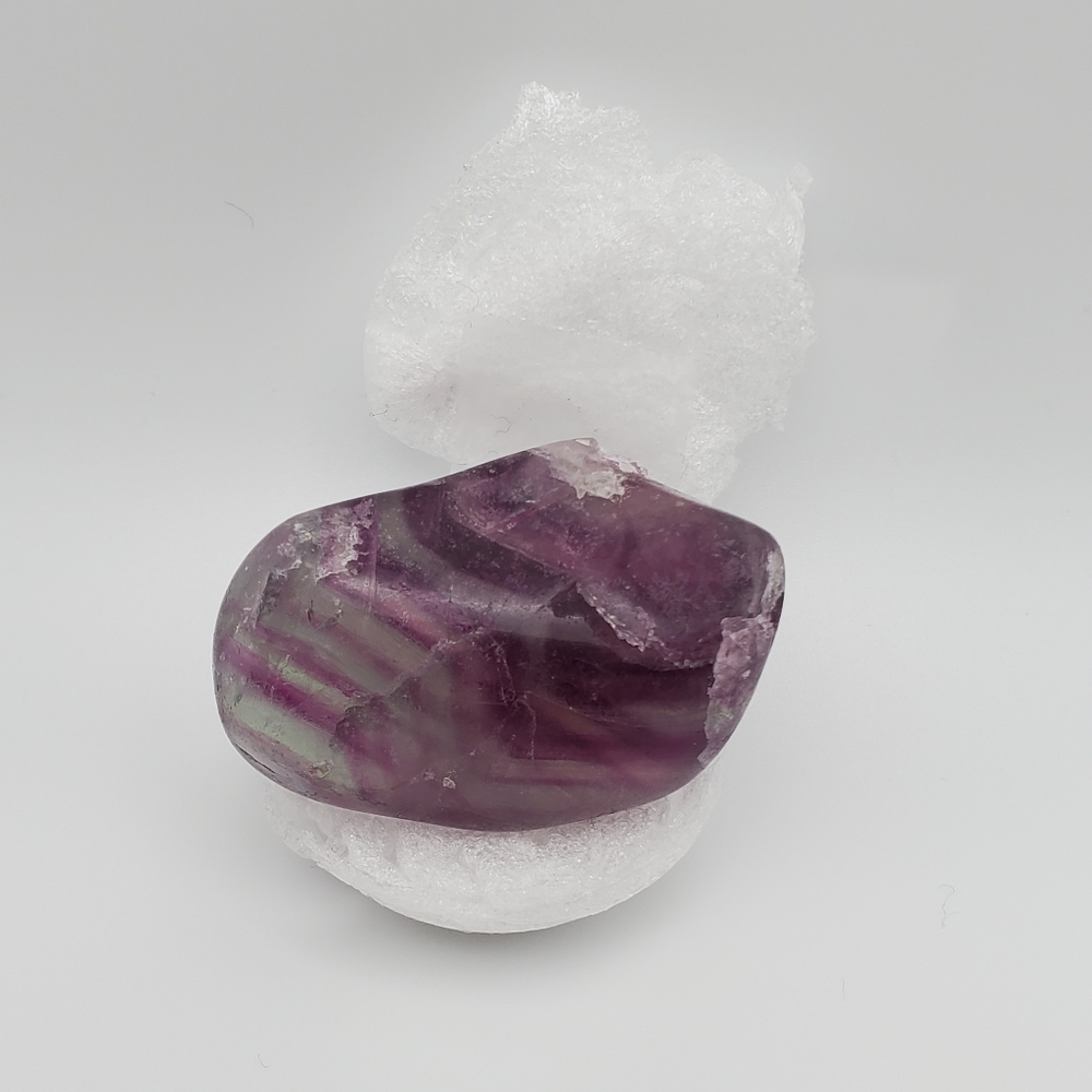 Purple Fluorite Palm Stone